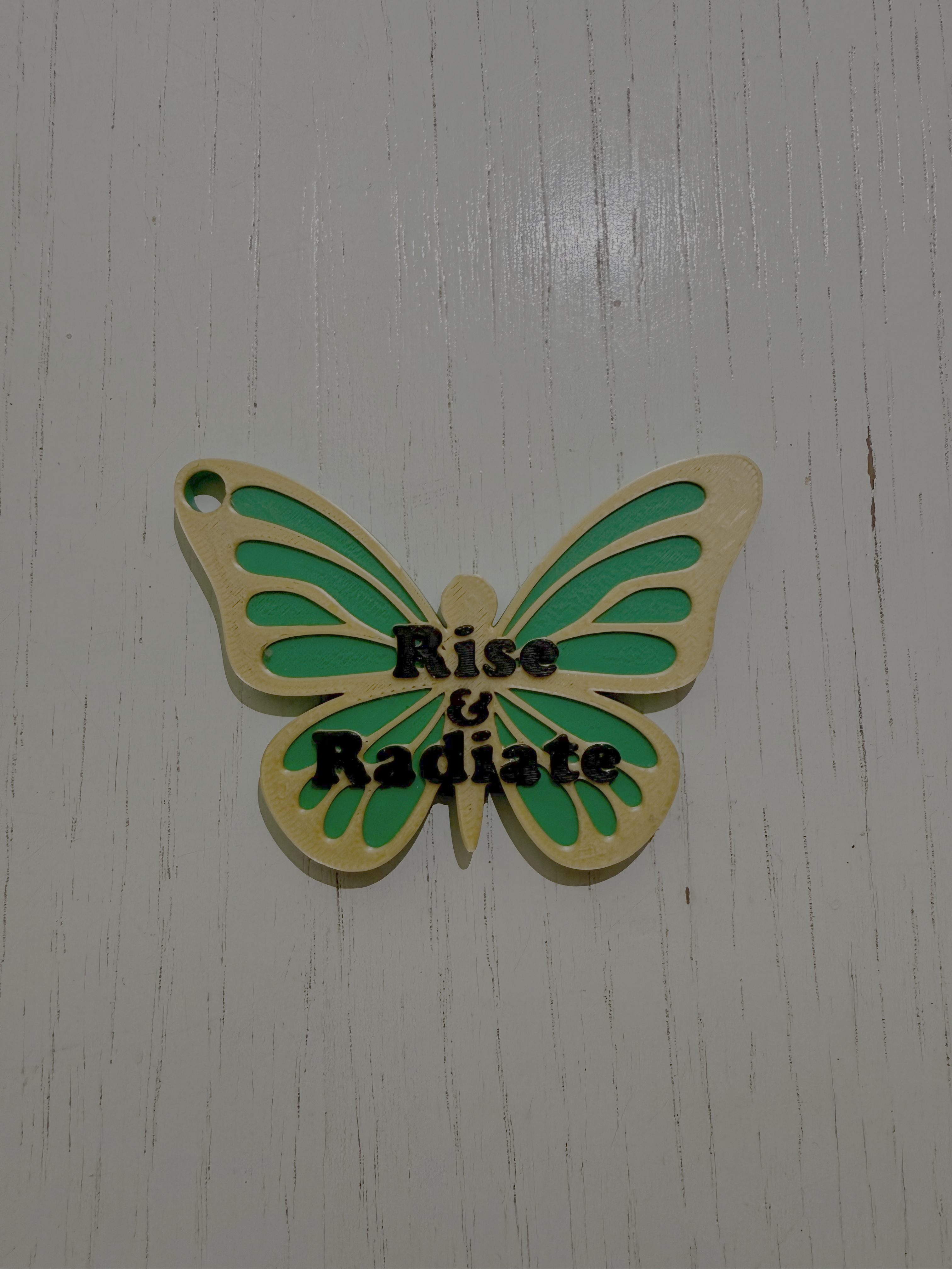 Rise & Radiate Green Key Holder